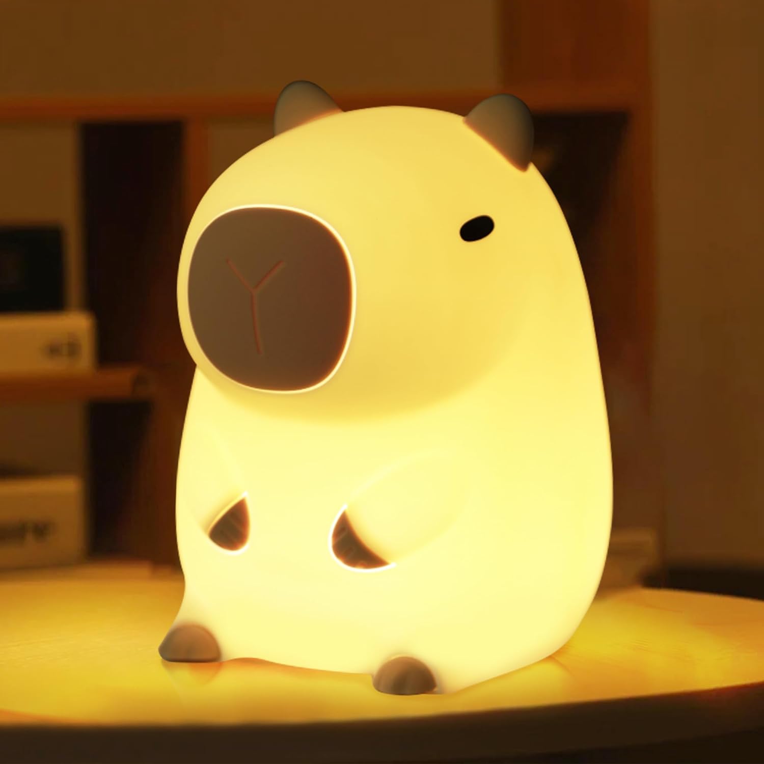 Cute CapySnuggle Night Light - Warm Light in Capybara Design