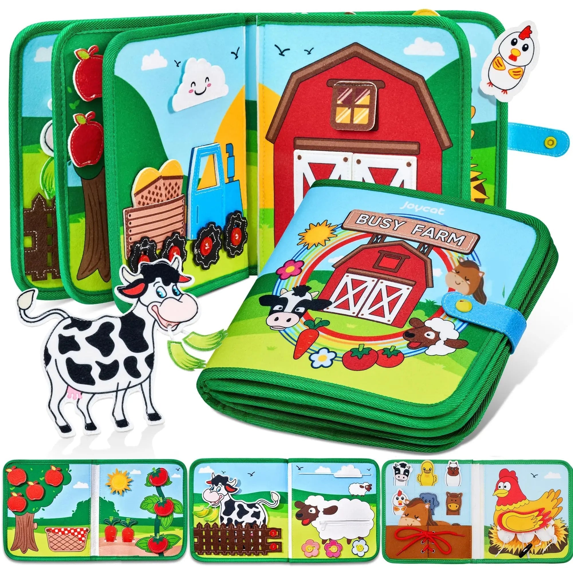 Creative Reading Book with Farm Animals - For Toddlers and Preschoolers
