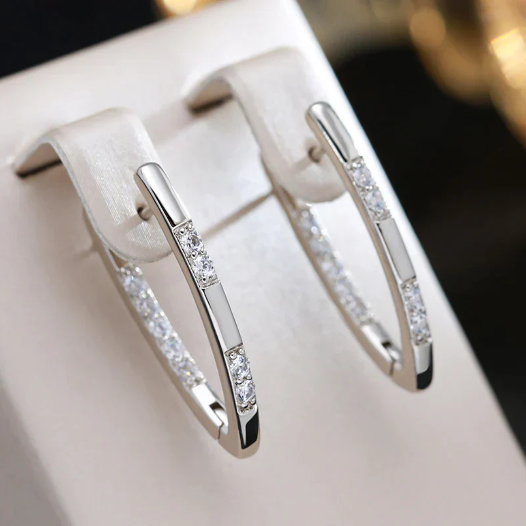 Celeste Earrings – Elegant Zirconia Earrings for Evening Wear