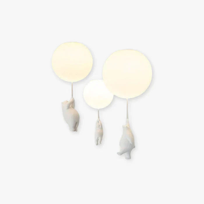 CloudBear – Playful children's ceiling lamp with balloon