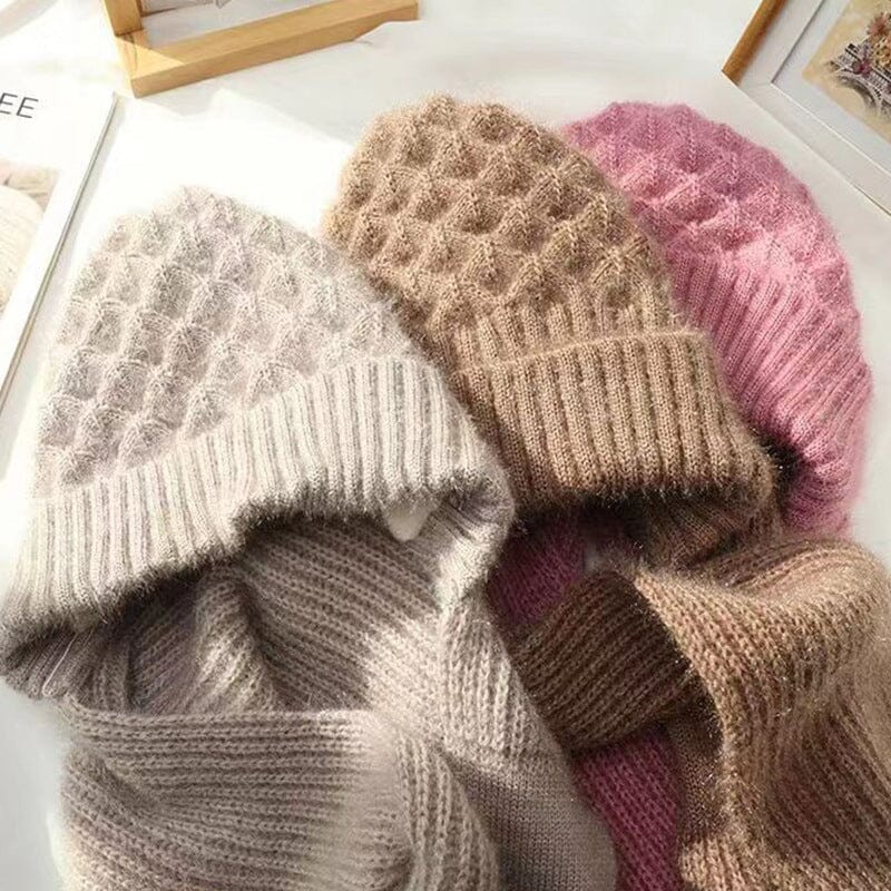 CozyWind Hat &amp; Scarf Set - Women's Winter Fashion 