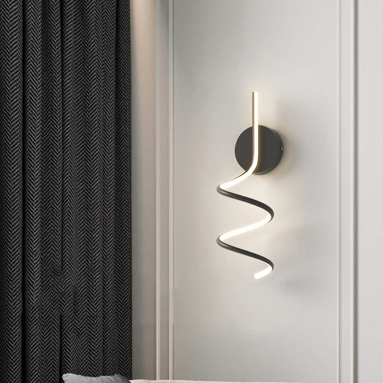 GlowWave – Stilren LED Bågvägglampa för Stämning