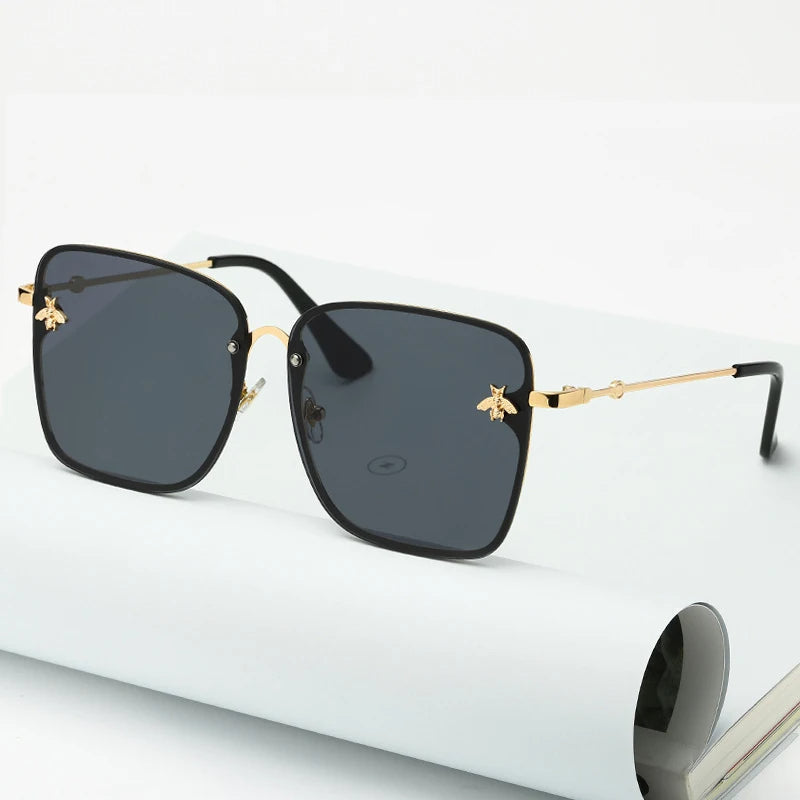 Charlotte Sunglasses - Elegant Oversized Rimless Sunglasses