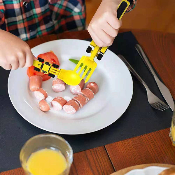 ConstructoFork - Large Children's Cutlery Set for Construction
