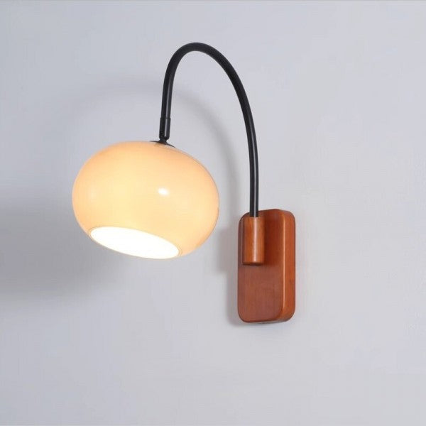 Orbite Wall Lamp – Elegant Wall Lamp Made of Khaki Glass