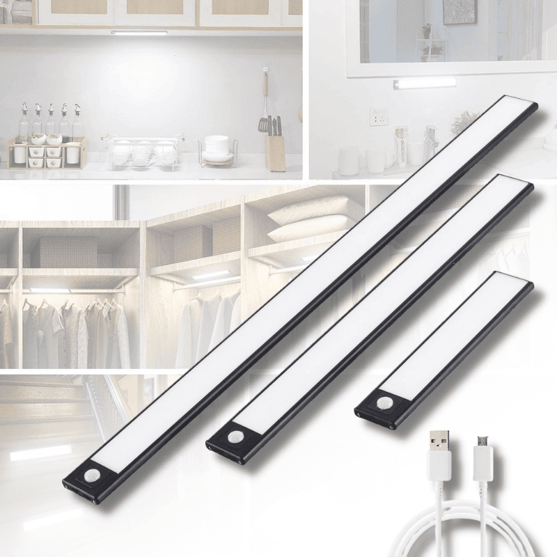 RechargeGlow LED-remsor – Uppladdningsbar sensorbelysning för hemmet