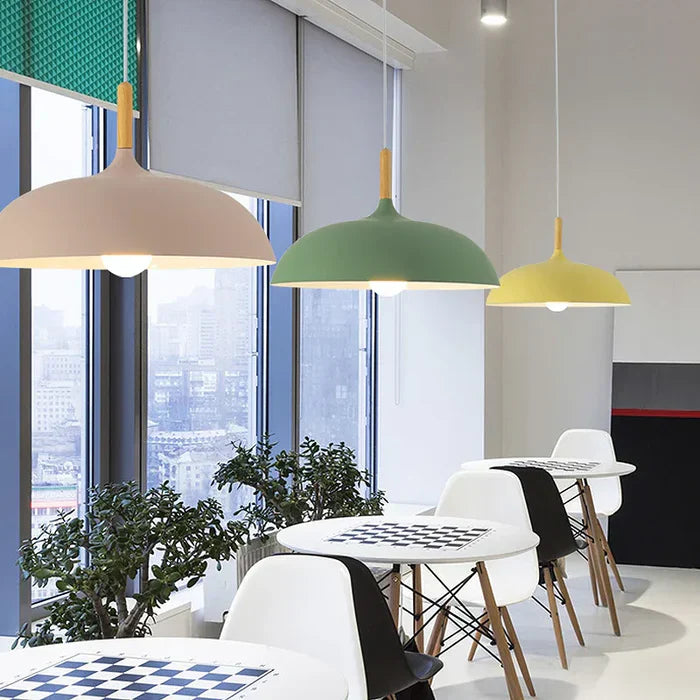 ScandiLuxe Ceiling Lamp - Scandinavian Oak Wood Design