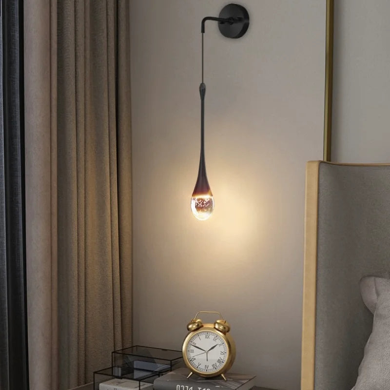 Elegant Droppformad Vägglampa - Lyx för Ditt Inredning