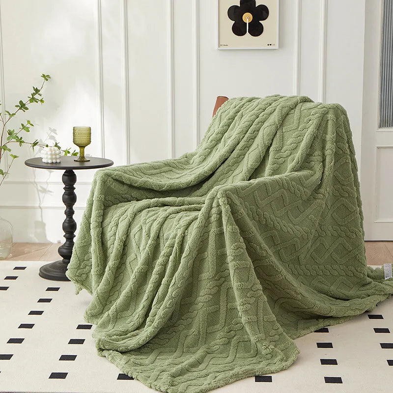 CozyLuxe - Luxurious Lambswool Blanket for Bedroom