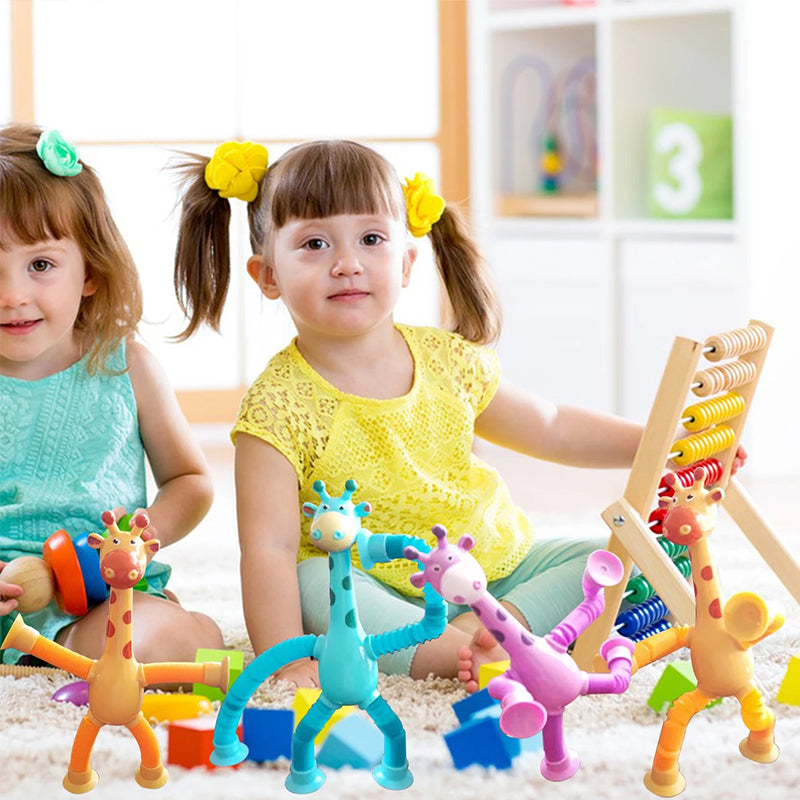 StretchGiraffe - Flexible Suction Cup Toy for Kids