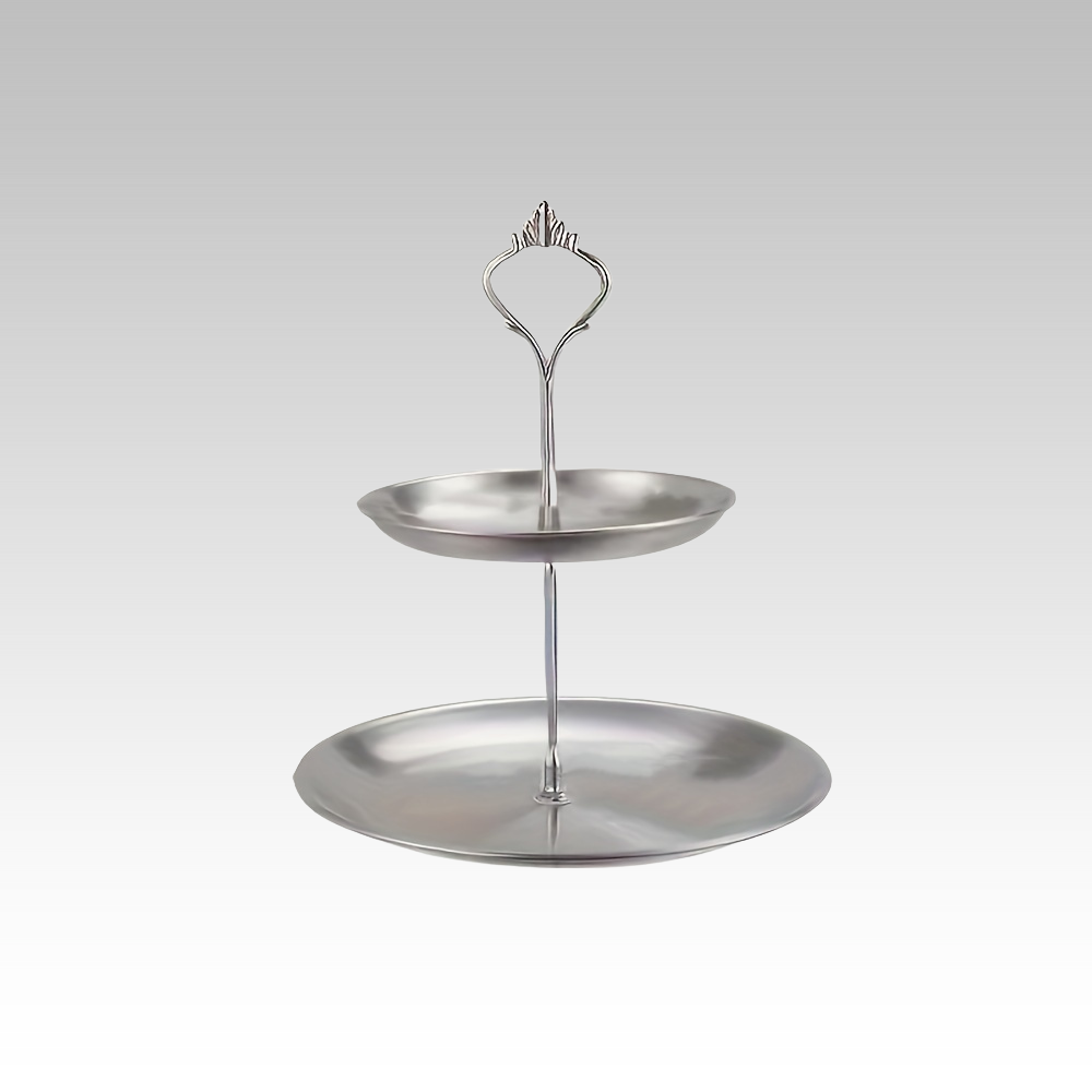 SteelTower - Elegant Three-Piece Serving Platter for Parties