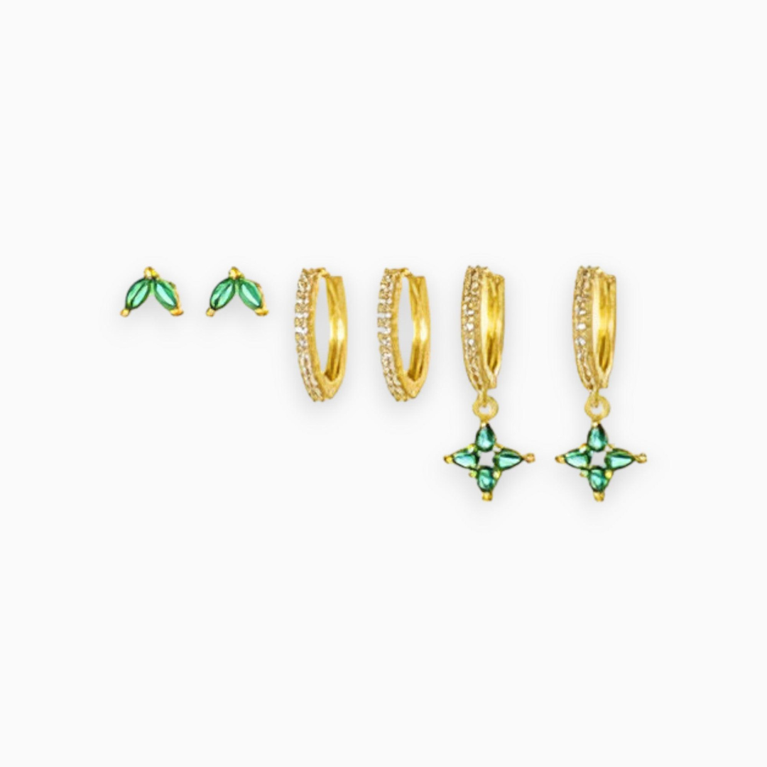 GoldGleam Earrings - Elegant Earring Sets