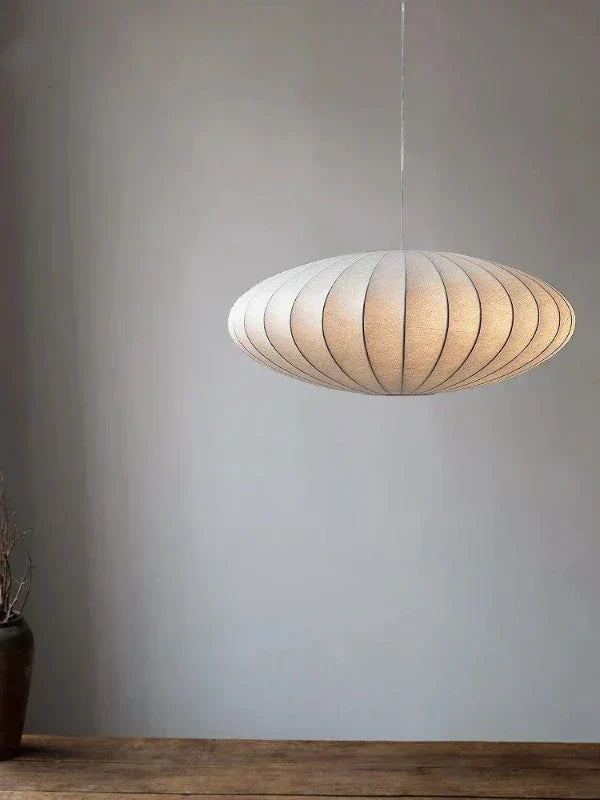 SilkCrown – Luxurious Silk Ceiling Lamp with Crystals