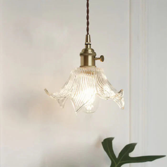 OpulentGlow Pendant – Elegant Glass Ceiling Lamp