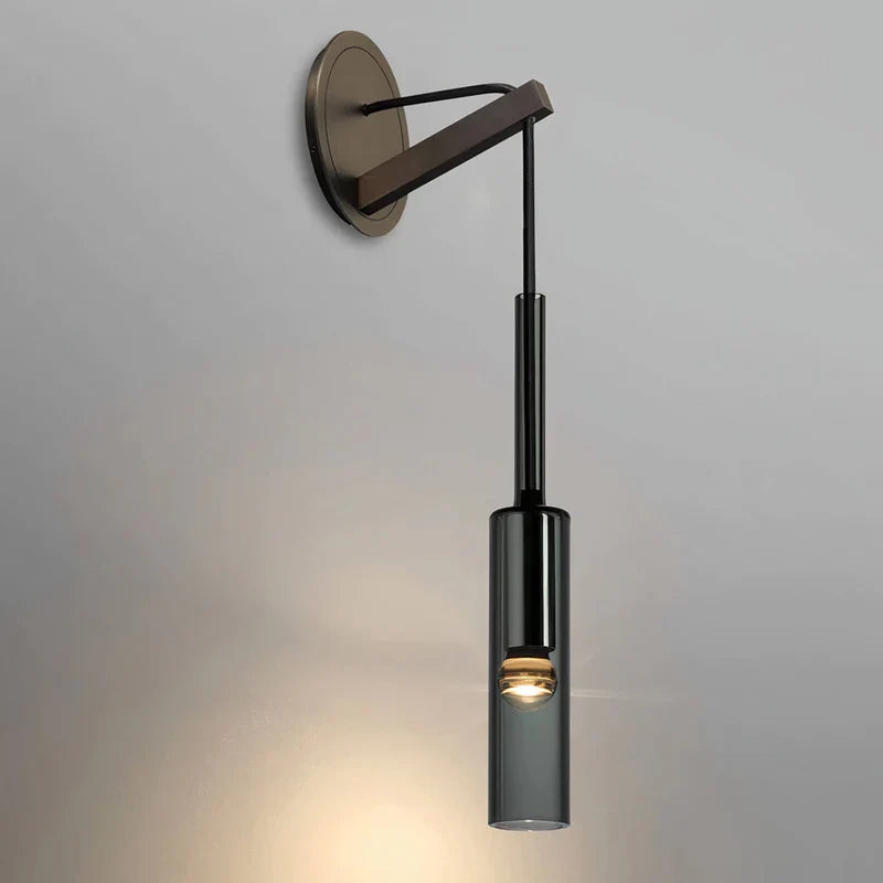 SoleilFumé – Scandinavian Wall Lamp with Smoked Glass