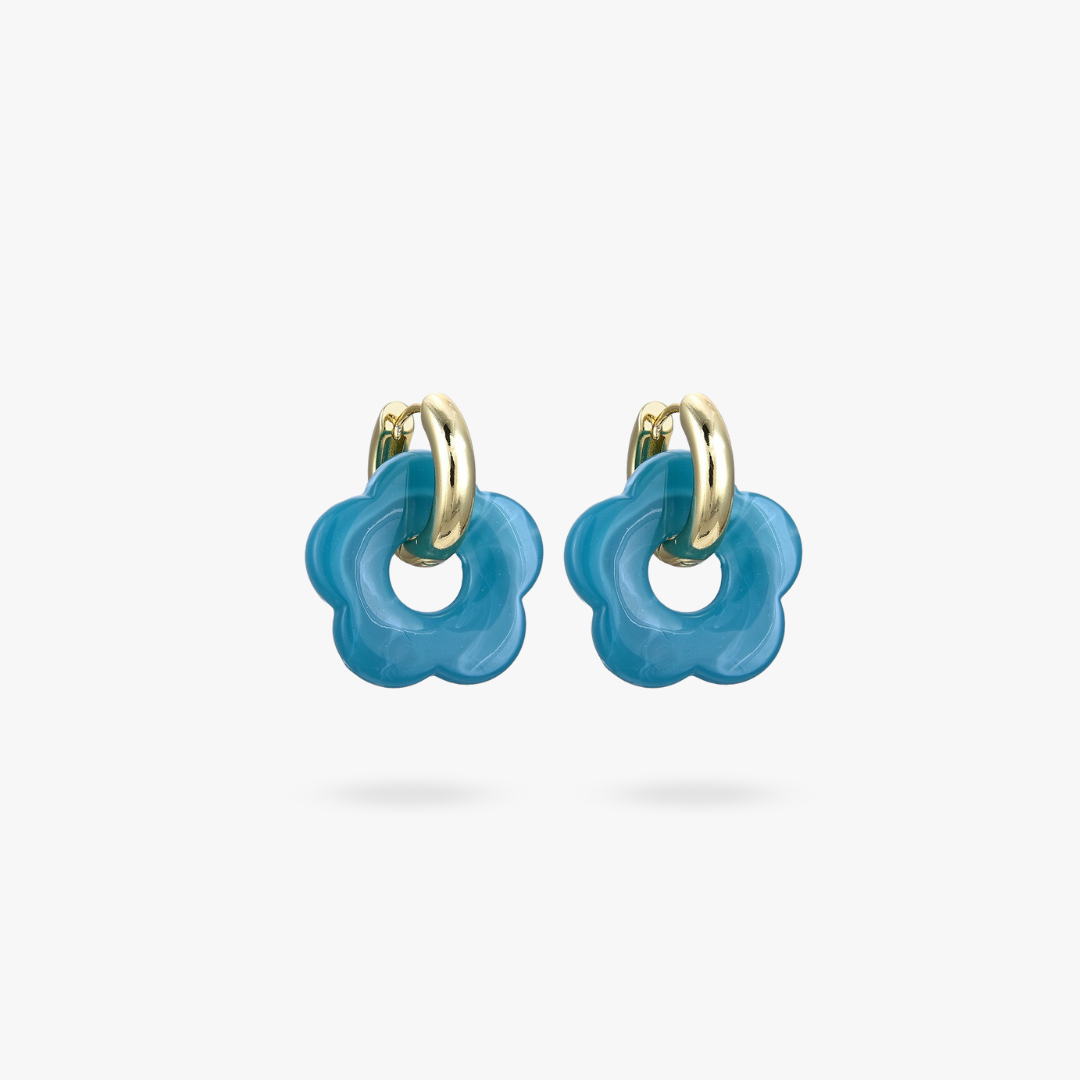 Valeria Earrings – Elegant Golden Floral Designs