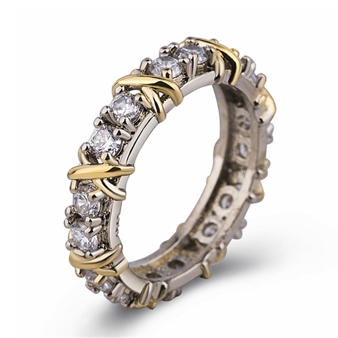 Auryn Ring - Elegant Platinum Cross Jewelry