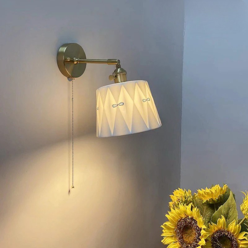 ZenGlow Lamp - Retro Japanese Wall Lamp with Switch