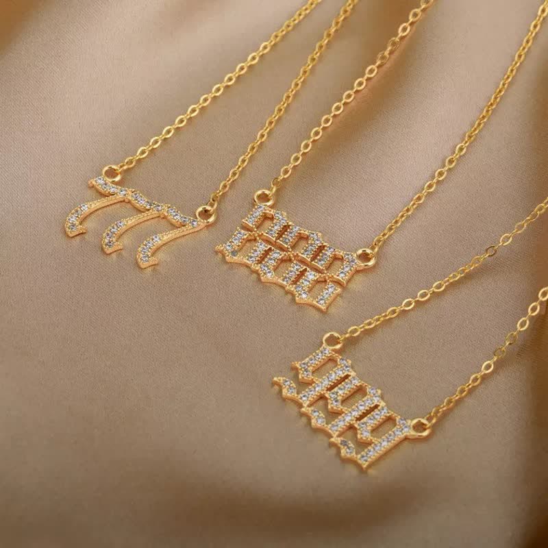 Seraphina Zirconia Angel Number Necklace - A Symbolism of Protection and Love