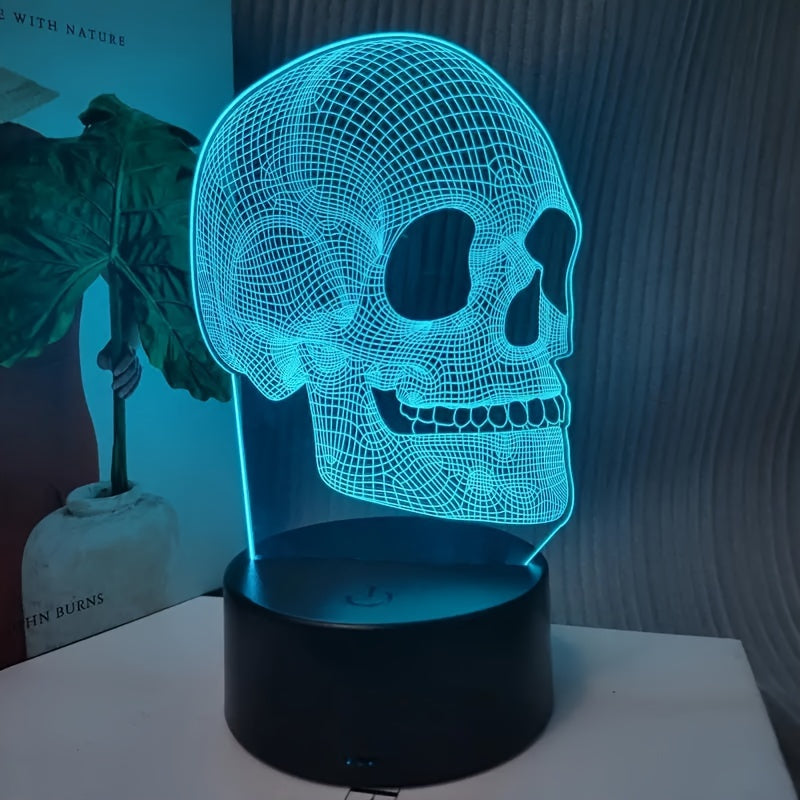 SkullGlow Lamp - Unique 3D LED Table Decoration