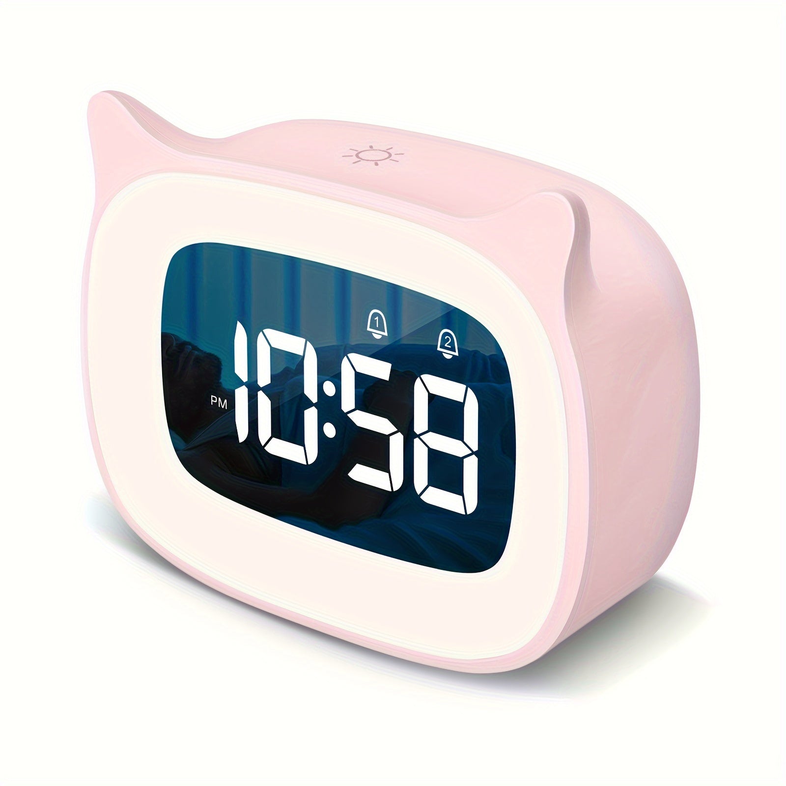 KawaiiCat Clock - Cute Cat Alarm Clock with Night Light