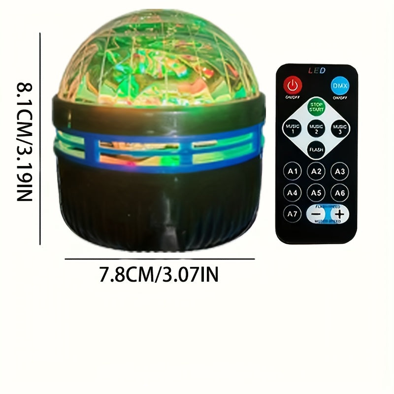 AuroraStar – RGB LED Sphere Projector with Remote Control