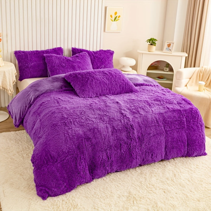 Ultra Plush Plush Bedding Set with Zipper - Luxury &amp; Comfort