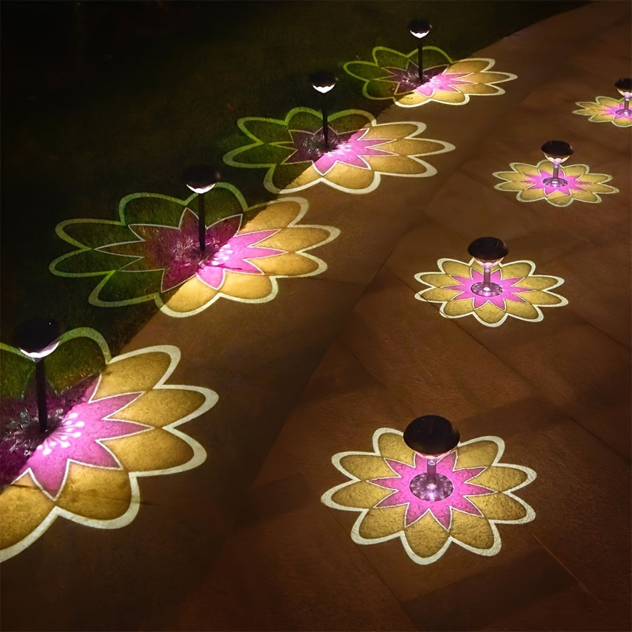 SolarBloom Lamp – Solar Table Lamp with Floral Design