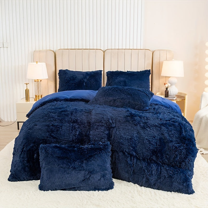 Ultra Plush Plush Bedding Set with Zipper - Luxury &amp; Comfort