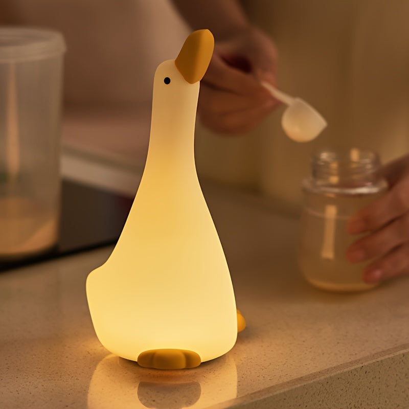 DreamDuck Lamp - silicone night light with rechargeable touch sensor