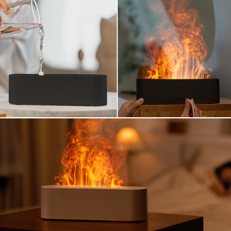 FlameGlow – USB Aroma Lamp with Colorful Flame