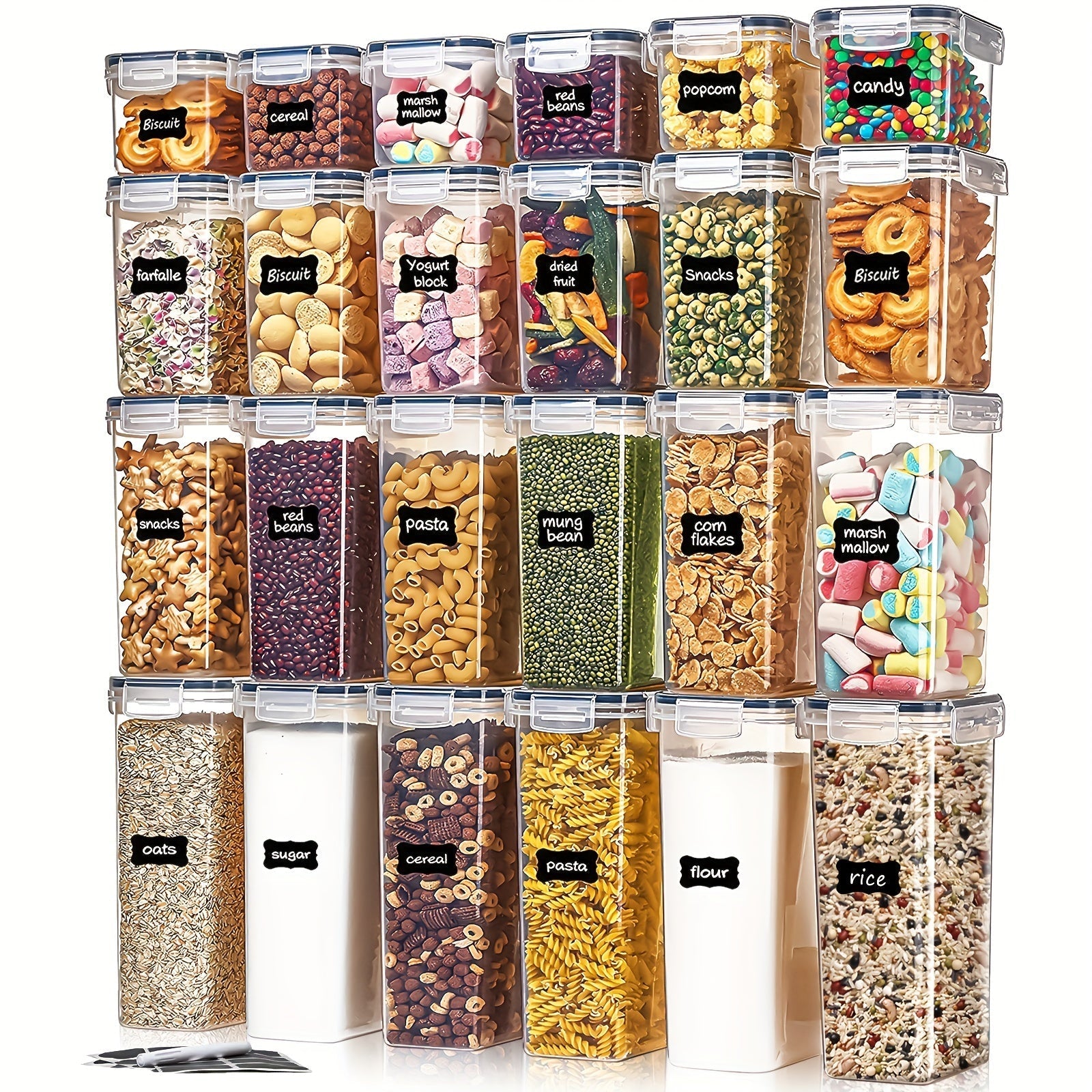 FoodSaver Set - 24 Airtight Storage Containers for Kitchen Organization