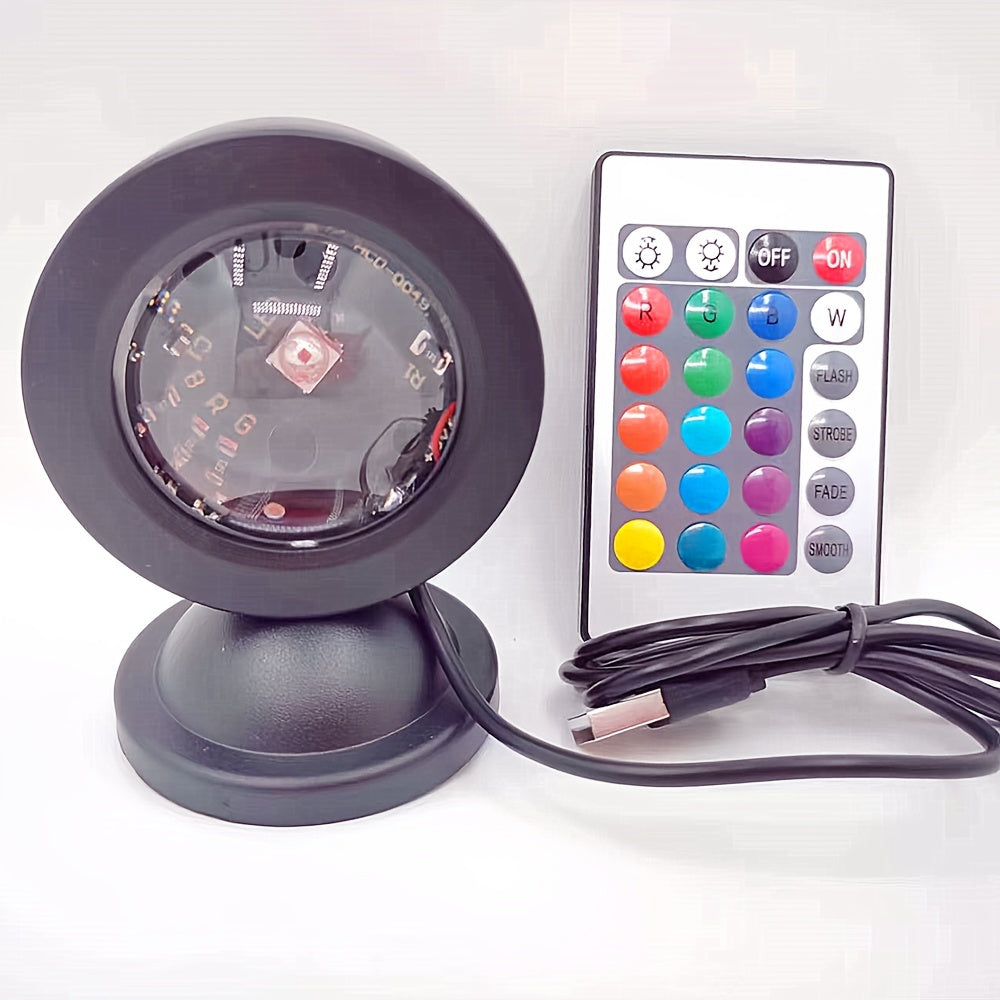 SunGlow Projector Lamp - 16 Colors with Remote Control