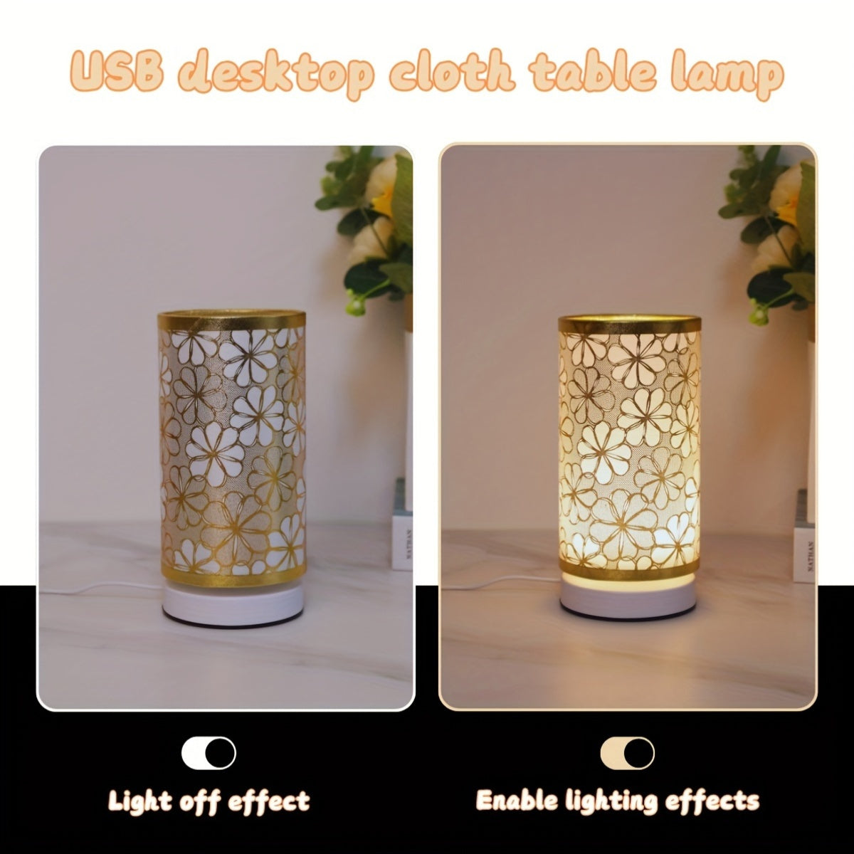 ModernLicht – Illuminated USB Table Lamp in Cylinder