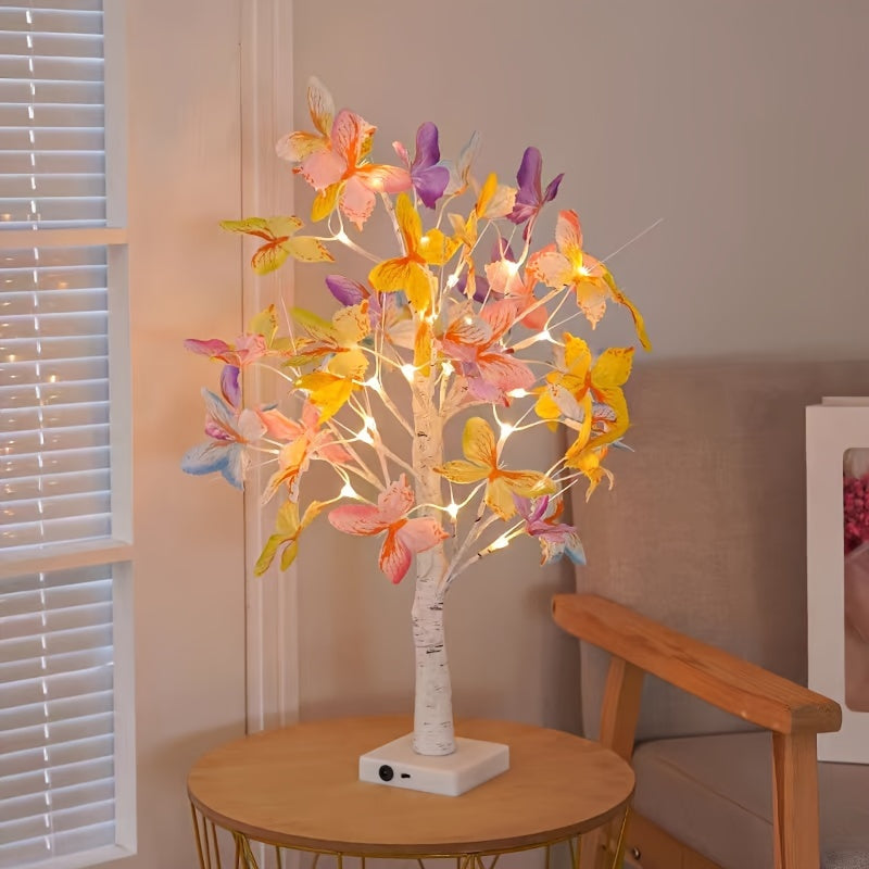GlowBirch - Stylish LED lamp with birch butterfly design