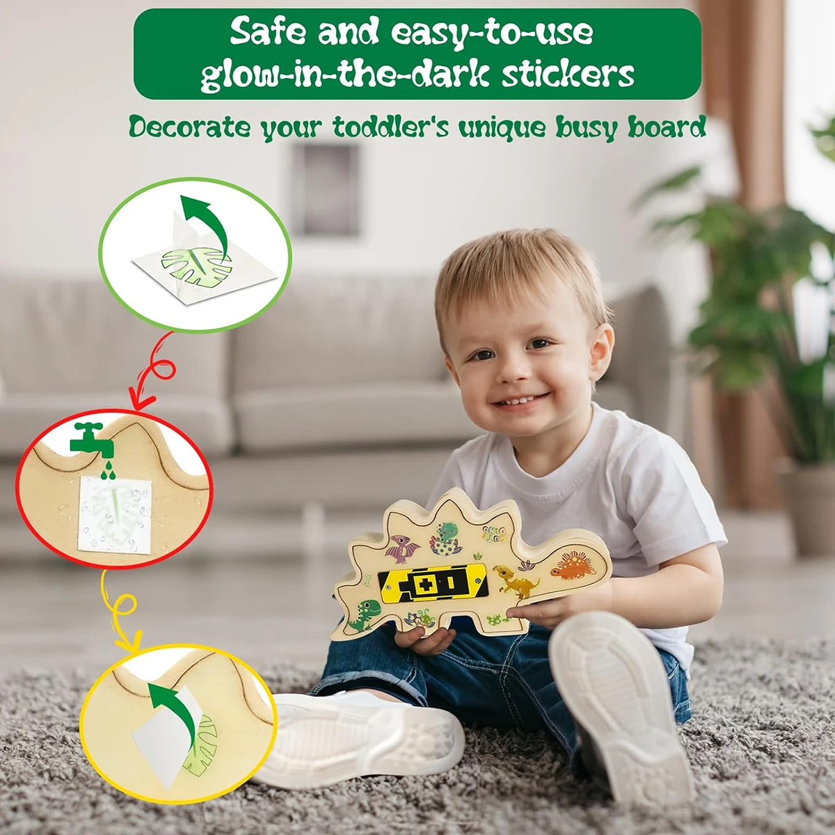 Creative Dino Dot Board &amp; Activity Board - For Toddlers 2-4 Years