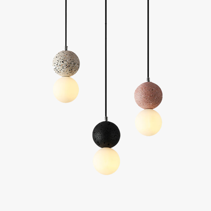 Aurora Glow - Luxurious LED Pendant Lamp in Black/White