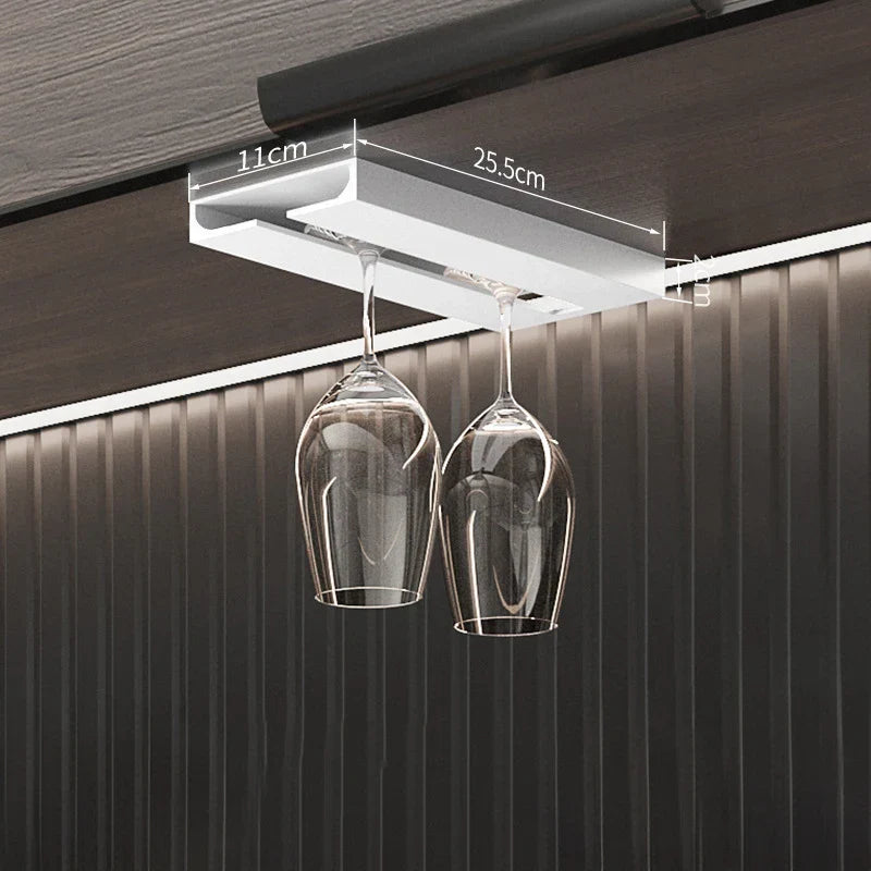 Elegant wine glass rack for stylish and space-saving storage