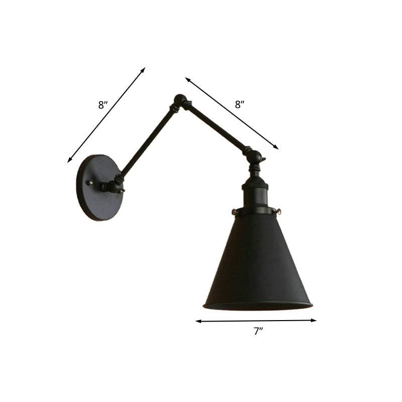 IndustrialFarm – Wandlamp in Zwart/Roest met Landelijke Stijl