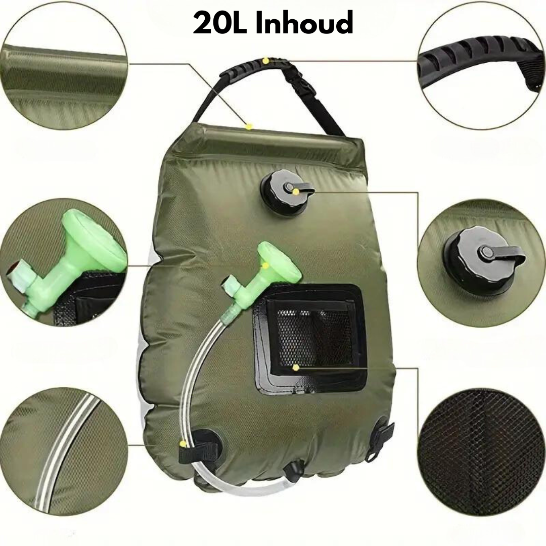 SunStream - Portable Camping Shower with Solar Energy