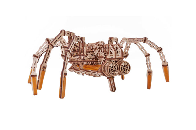 WoodCraft Spider Puzzle - 3D Mechanical Model