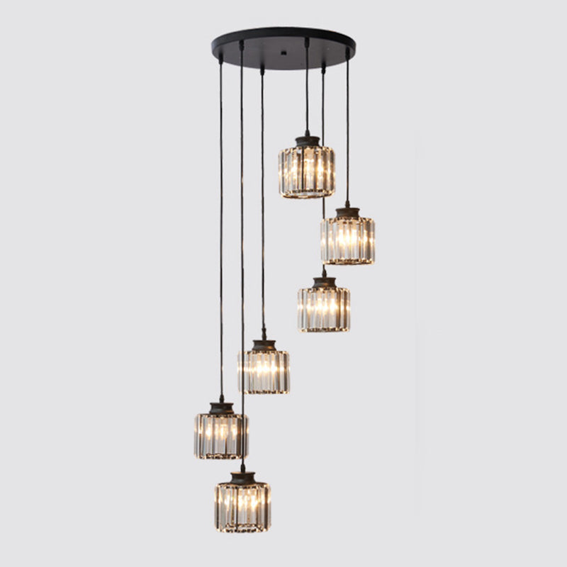 LumiDrum Pendant – Luxurious Crystal Hanging Lamp for Modern Interiors
