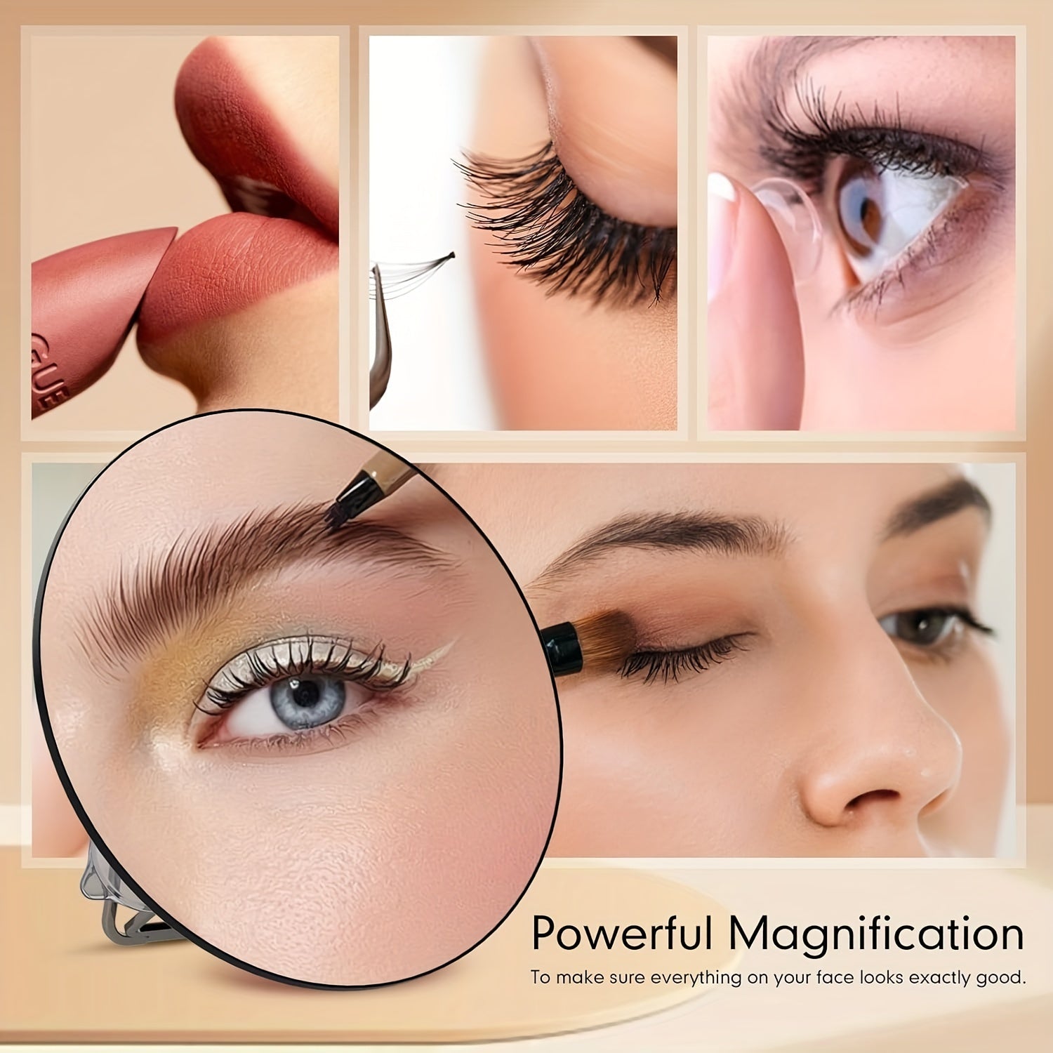 PrecisionGlow – Portable Makeup Mirror with Magnification