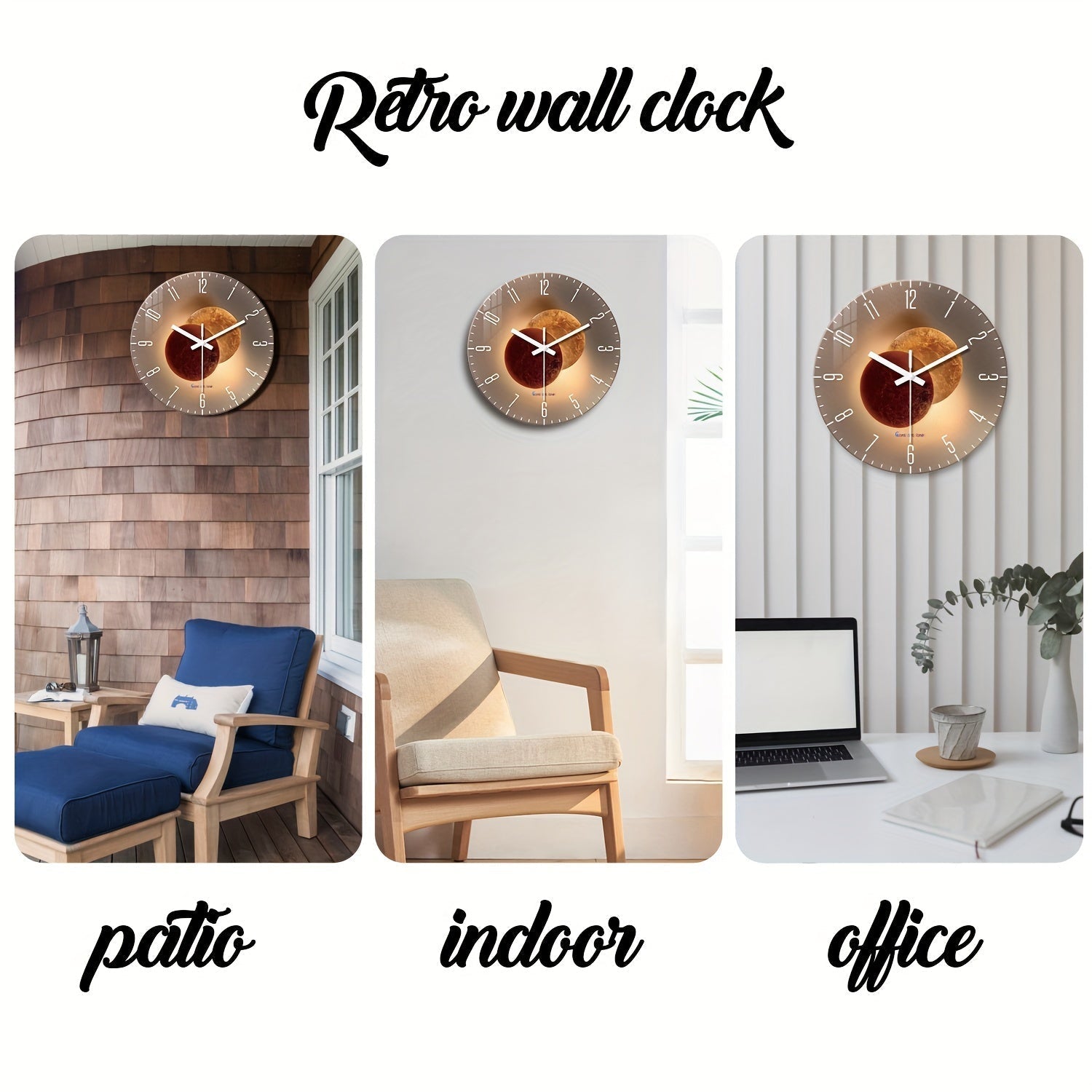 CosmicLight Clock – Design Wall Clock with Planet Theme