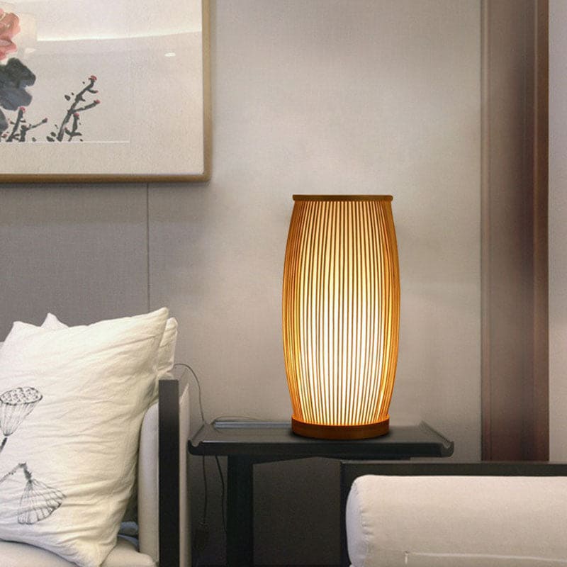Bamboo Bright - Atmospheric Table Lamp Made of Bamboo