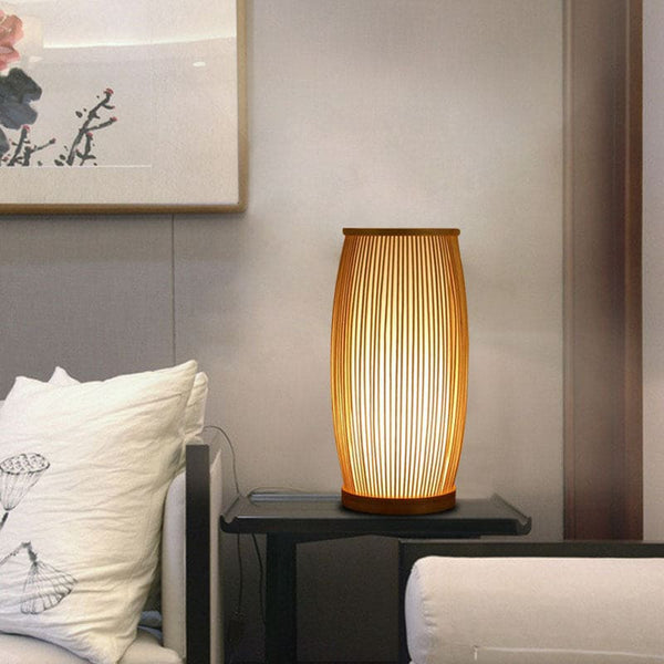 Bamboo Bright - Stämningsfull Bordslampa Tillverkad av Bambus