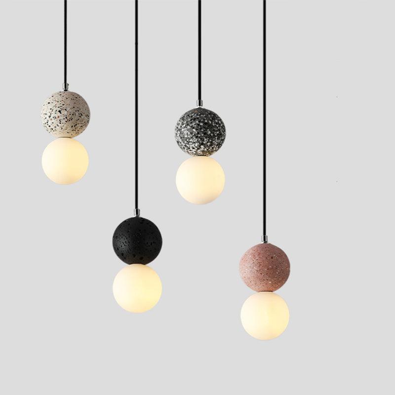 Aurora Glow - Luxurious LED Pendant Lamp in Black/White