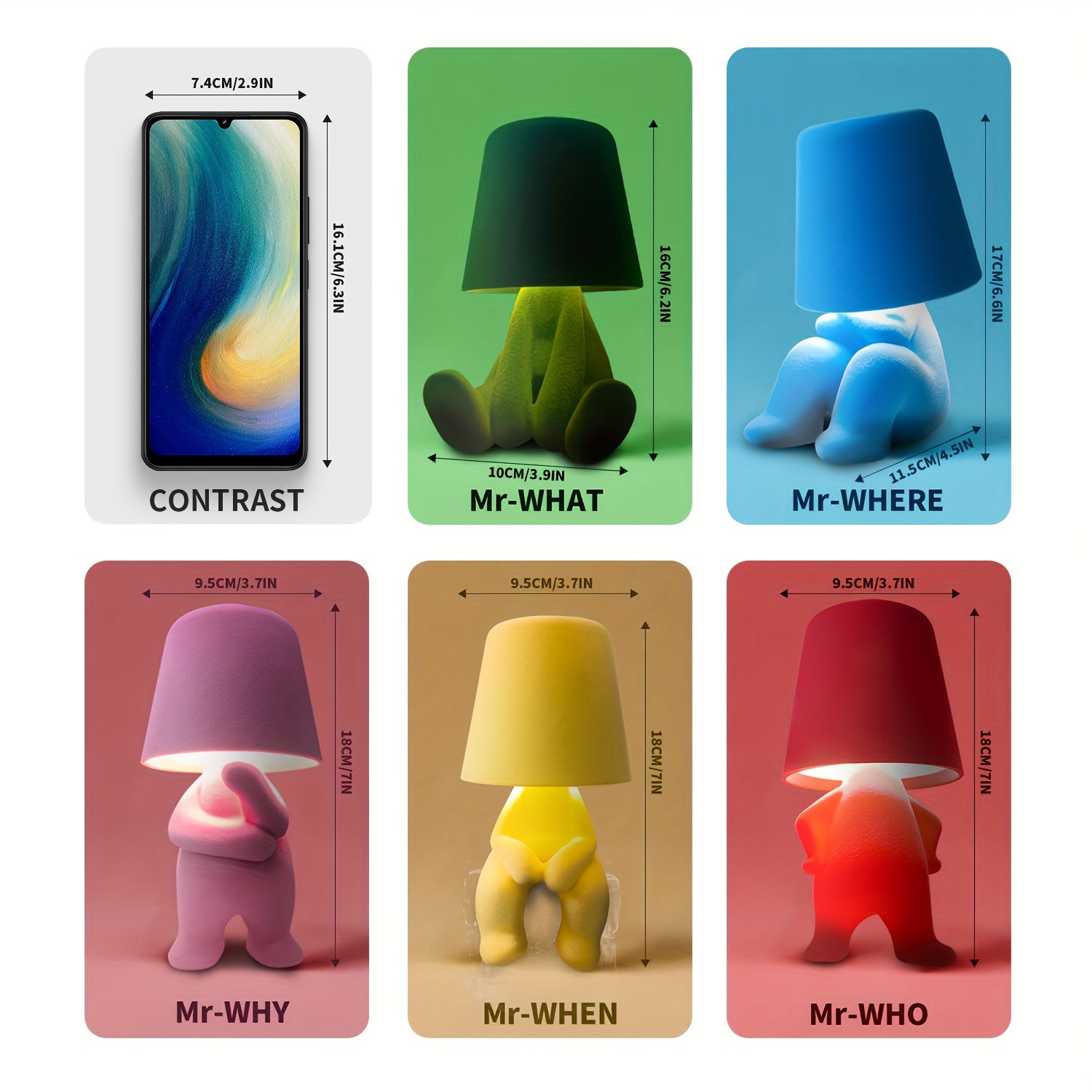 ThinkLight – Modern Touch Table Lamp with USB Charging Function