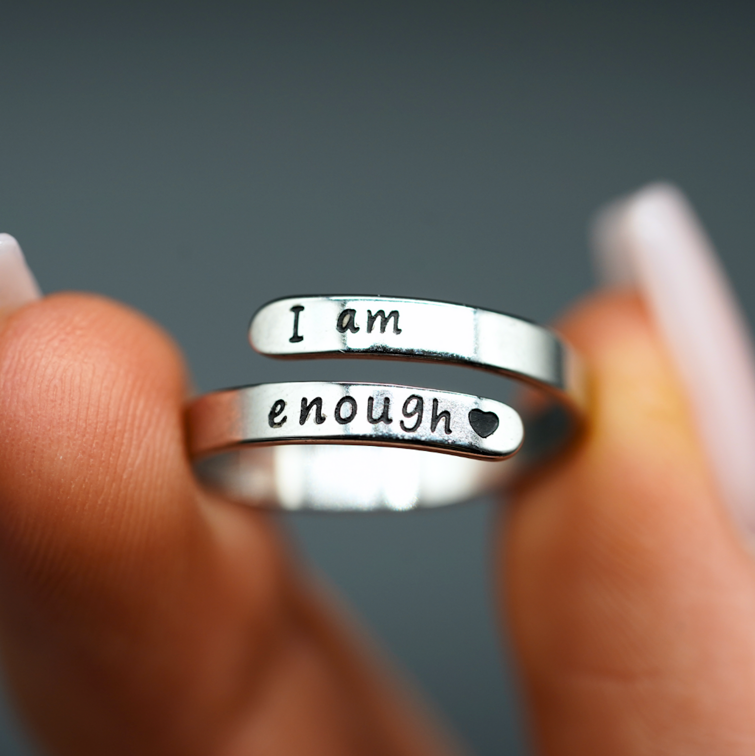 I Am Enough Ring – Elegant Jewelry for Self-Love