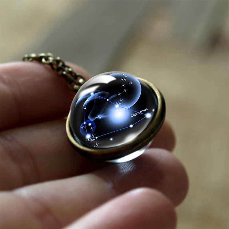 Sofias Glas 12 Zodiac Signs Protection Pendant - Enchanting Protection for Your Zodiac Sign